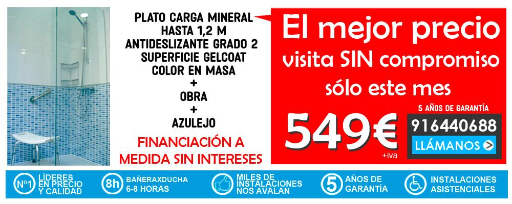 Cambiar Bañera por plato de ducha